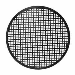 HQ Power 10" black metal speaker grille, Noir, 254 mm, 254 mm