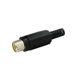 Velleman CA054B connecteur de fils RCA Noir