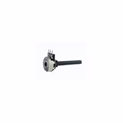 Potentiomètres rotatifs de 20mm avec piste de carbone pour applications CI. Boîtier métallique et axe en plastique (Ø 6mm). I ...