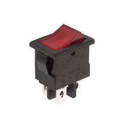 Velleman R1944A commutateur électrique Interrupteur à balancier Noir, Rouge