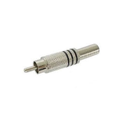 Velleman CA063B connecteur de fils RCA Nickel