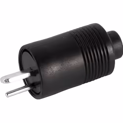 Velleman CA075T, male 2P din plug, Noir, 1 pièce(s)
