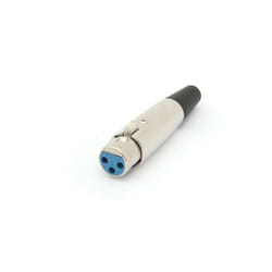 Velleman - fiche xlr femelle nickelee 3 broches CA096 RI957