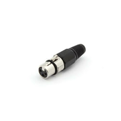 Velleman - fiche xlr femelle nickelee 3 broches - noir CA100B RI963
