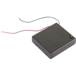 Velleman BH341BSAA Support de pile 4x LR6 (aa) raccordement par fils (l x l x h) 70 x 65 x 19 mm D926151