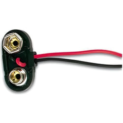 Contact a pression pour 1 pile 9v (type t)