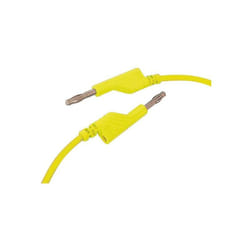 Hirschmann - cordon de mesure 4mm 50cm - jaune (mln-sil / 1)