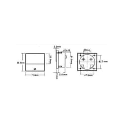 Velleman - voltmètre analogique de tableau 30V cc 70 x 60MM AVM7030