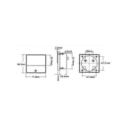 Velleman - voltmetre analogique de tableau 15V cc 70 x 60MM panel meters & multimeters AVM7015