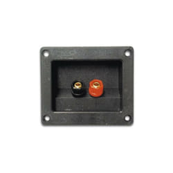 Bornier pour enceinte - rectangulaire - dore
