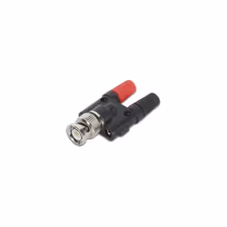 SPECIFICATIONS : description: BNC mâle vers 2 x fiche banane 4mm 2 x fiche 4mm: couleurs: rouge / noir insertion: frontale /  ...