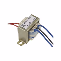 fils rouges: entrée 230VCA / 50Hz • fils bleus: sortie tension: 2 x 6V • courant: 1 x 300mA • puissance max.: 3.6VA • poids:  ...