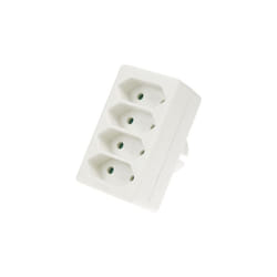 Fiche multiple, 4 prises euro Perel EB14