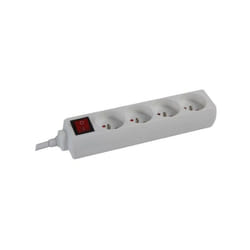 Perel - bloc multiprise. 4 prises avec interrupteur EB4S RI9473