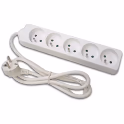 Perel EB5, 1,5 m, Intérieure, Type E, Type E, IP20, Polypropylène (PP)