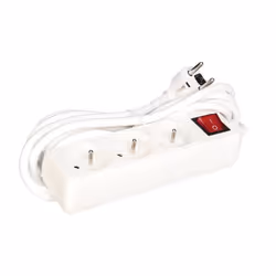 Perel EB3S-3, 3 m, Intérieure, Type E, Type E, IP20, Polypropylène (PP)