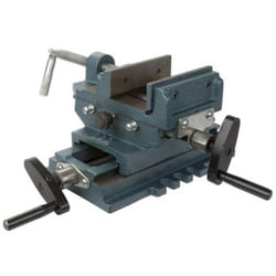 Perel - Toolland Étau transversal, en fonte de haute qualité, serre-vis solide, ouverture de 83 mm