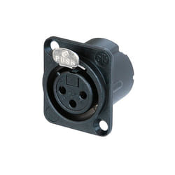 Neutrik NC3FD-LX-B connecteur de fils XLR Noir