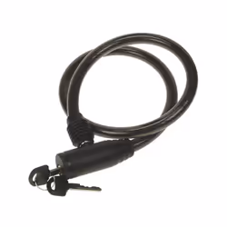 Perel SLKB01, Antivol, Noir, Acier, Plastique, Clé, 650 mm