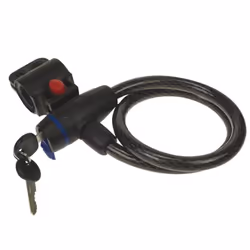 Perel SLKB02, Antivol, Noir, Acier, Plastique, Clé, 650 mm