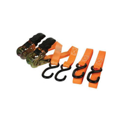 Sangle d'arrimage avec tendeur à cliquet 500 kg - 25 mm x 5 m - 2 pcs