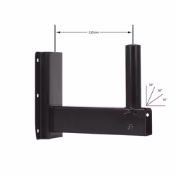 HQ Power Speaker wall bracket Métal Noir