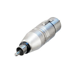 Neutrik NA2FPMM changeur de genre de câble RCA XLR Argent