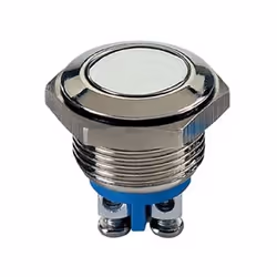 Velleman R1800F, Bouton-poussoir, Acier inoxydable, Gris, IP65, 230 V, 1,9 cm