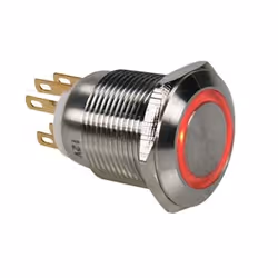 Velleman R1900R, Bouton-poussoir, Acier inoxydable, Acier inoxydable, IP65, 230 V, 5 A