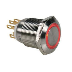 Velleman R1900R commutateur électrique Bouton-poussoir Acier inoxydable