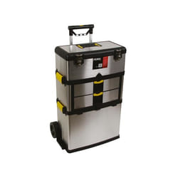 Perel OTBA4 boite à outils Noir, Acier inoxydable, Jaune