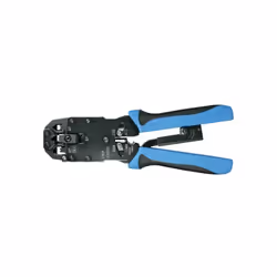 Pince à sertir pour connecteurs 8P8C (RJ-45), 6P4C-6P6C (RJ-12), 6P6CDEC, 4P4C - 4P2C (RJ-11), DEC/OFFSET PLUG-6P6C. 3 foncti ...