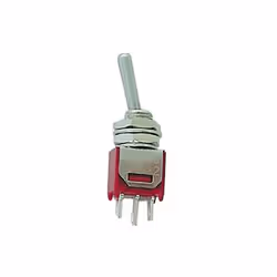 Velleman TS-4BE, Commutateur à bascule, Métallique, Rouge, 120 V, 28 V, 1 A, -30 - 85 °C