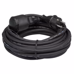 Perel EC10R15, 10 m, Prise d'alimentation type E+F, Prise d'alimentation type E, H05RR-F, 230 V, 16 A