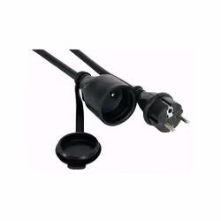 CARACTERISTIQUES : avec protection enfants SPECIFICATIONS : longueur: 5 m matériel: caoutchouc couleur: noir câble: H05RR-F 3 ...