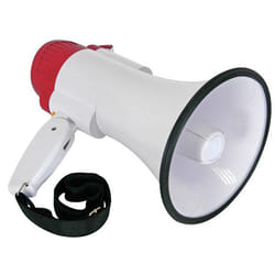 Velleman MP10SR mégaphone Intérieur & extérieur 10 W Rouge, Blanc