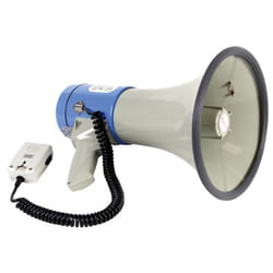 Velleman MP25SFM mégaphone 25 W Bleu, Gris