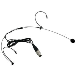 Hq Power - HQ-Power Microphone serre-tête, pour émetteur MICW43, filaire, mini xlr, noir