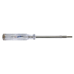 Perel EVT02 tournevis testeur de tension Acier, Transparent