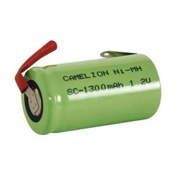 Accu ni-mh 1 2v-1 3ah avec cosses a souder ()