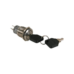 Velleman - Interrupteur à clé en acier inoxydable dpdt 2no 2nc - 19mm