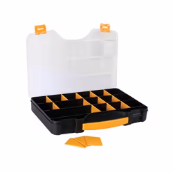 Perel OMR18 boite à outils Noir, Jaune