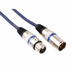 HQ Power Professional DMX 1m, XLR (3-pin), Mâle, XLR (3-pin), Femelle, 1 m, Noir