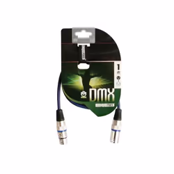 HQ Power Professional DMX 1m câble audio XLR (3-pin) Noir