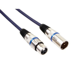 HQ Power Professional DMX 2.5m câble audio 2,5 m XLR (3-pin) Noir