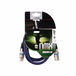 HQ Power Professional DMX 2.5m câble audio 2,5 m XLR (3-pin) Noir