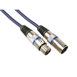 HQ Power Professional DMX 10m câble audio XLR (3-pin) Noir