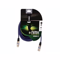 HQ Power Professional DMX 10m câble audio XLR (3-pin) Noir