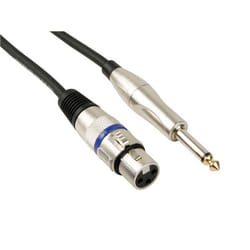 HQ Power PAC111 câble audio 6 m XLR (3-pin) 6,35 mm Noir