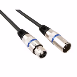 HQ Power PAC121, XLR (3-pin), Mâle, XLR (3-pin), Femelle, 3 m, Noir